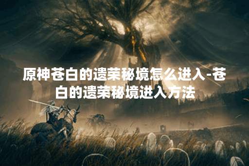 原神苍白的遗荣秘境怎么进入-苍白的遗荣秘境进入方法
