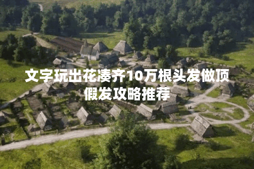 文字玩出花凑齐10万根头发做顶假发攻略推荐