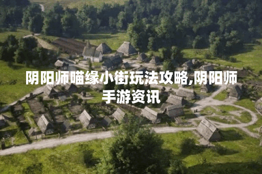 阴阳师喵缘小街玩法攻略,阴阳师手游资讯