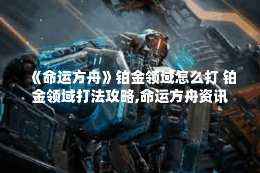 《命运方舟》铂金领域怎么打 铂金领域打法攻略,命运方舟资讯