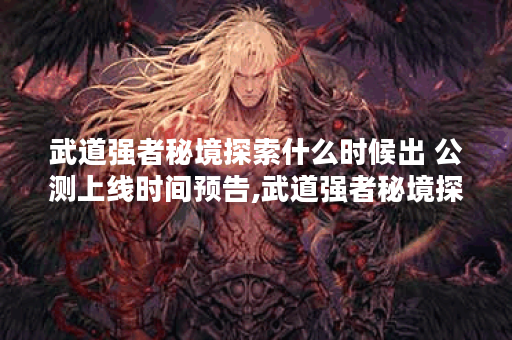 武道强者秘境探索什么时候出 公测上线时间预告,武道强者秘境探索资讯