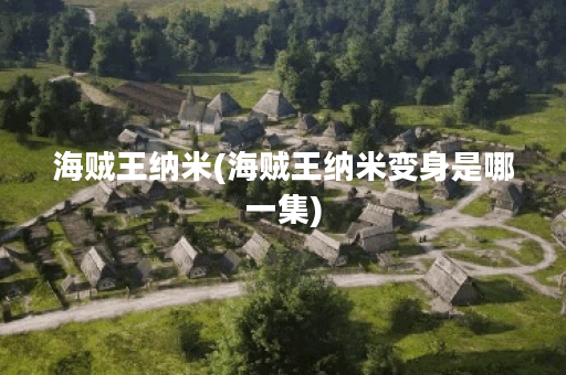 海贼王纳米(海贼王纳米变身是哪一集)