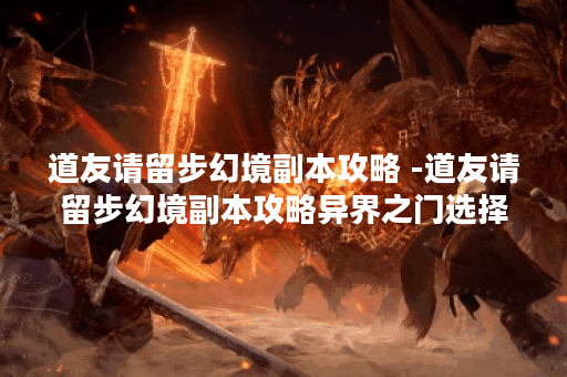 道友请留步幻境副本攻略 -道友请留步幻境副本攻略异界之门选择推荐