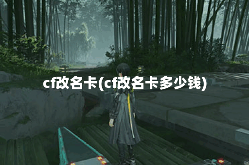 cf改名卡(cf改名卡多少钱)