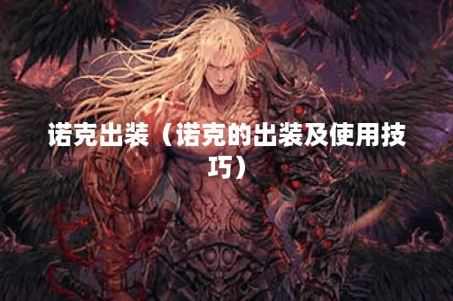 诺克出装（诺克的出装及使用技巧）