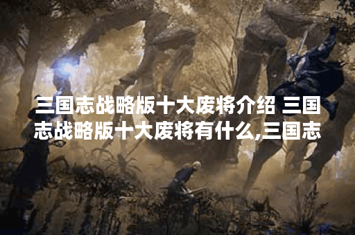三国志战略版十大废将介绍 三国志战略版十大废将有什么,三国志战略版资讯