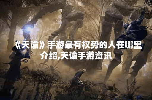 《天谕》手游最有权势的人在哪里介绍,天谕手游资讯