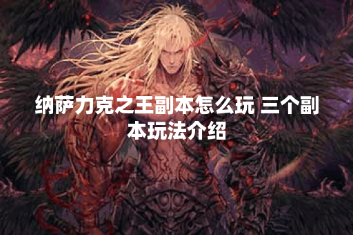 纳萨力克之王副本怎么玩 三个副本玩法介绍