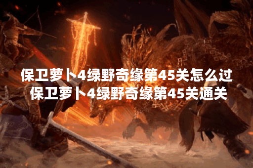 保卫萝卜4绿野奇缘第45关怎么过 保卫萝卜4绿野奇缘第45关通关攻略,保卫萝卜4资讯