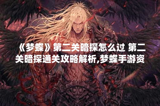 《梦蝶》第二关暗探怎么过 第二关暗探通关攻略解析,梦蝶手游资讯