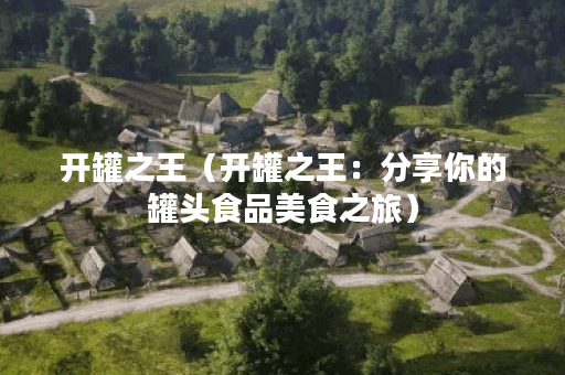 开罐之王（开罐之王：分享你的罐头食品美食之旅）