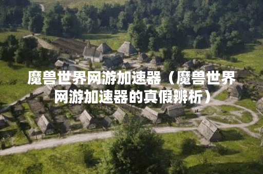 魔兽世界网游加速器（魔兽世界网游加速器的真假辨析）