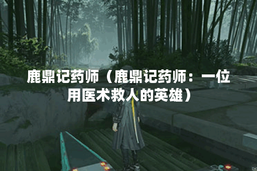鹿鼎记药师（鹿鼎记药师：一位用医术救人的英雄）