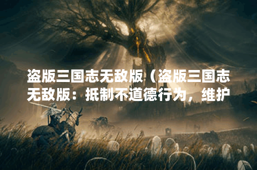盗版三国志无敌版（盗版三国志无敌版：抵制不道德行为，维护版权正