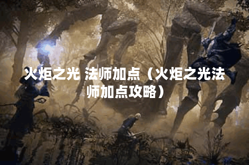 火炬之光 法师加点（火炬之光法师加点攻略）
