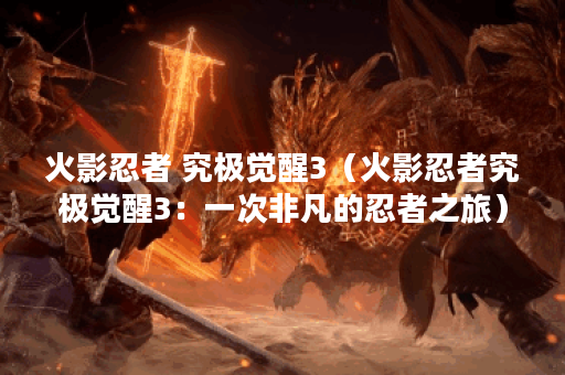 火影忍者 究极觉醒3（火影忍者究极觉醒3：一次非凡的忍者之旅）