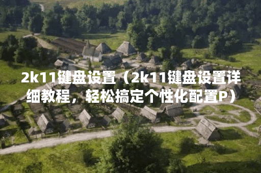2k11键盘设置（2k11键盘设置详细教程，轻松搞定个性化配置P）