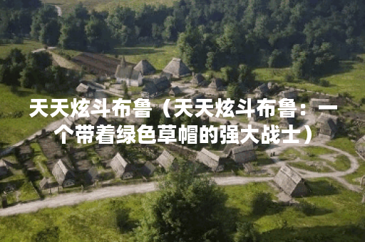 天天炫斗布鲁（天天炫斗布鲁：一个带着绿色草帽的强大战士）