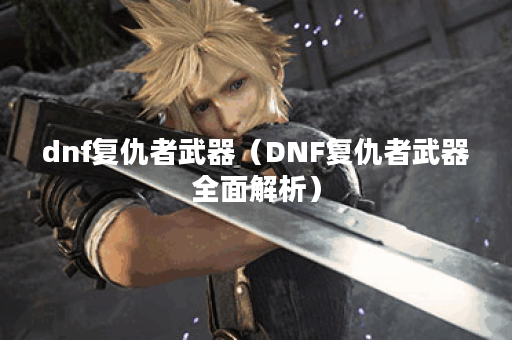 dnf复仇者武器（DNF复仇者武器全面解析）