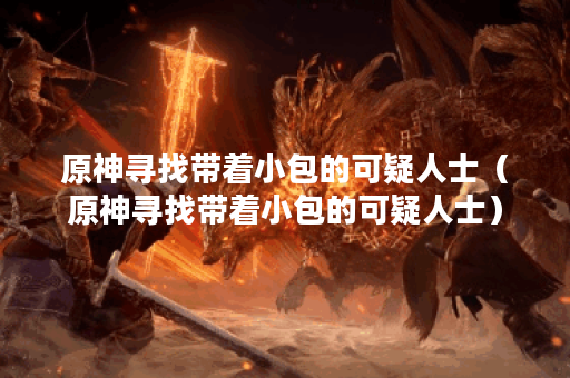 原神寻找带着小包的可疑人士（原神寻找带着小包的可疑人士）