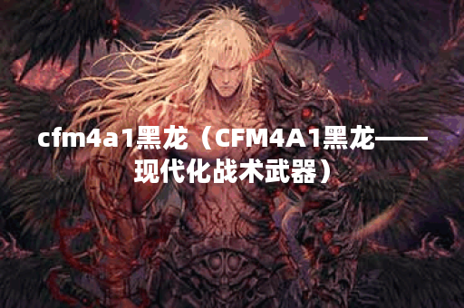 cfm4a1黑龙（CFM4A1黑龙——现代化战术武器）