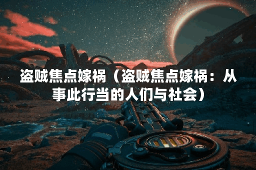 盗贼焦点嫁祸（盗贼焦点嫁祸：从事此行当的人们与社会）