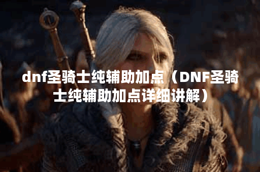 dnf圣骑士纯辅助加点（DNF圣骑士纯辅助加点详细讲解）
