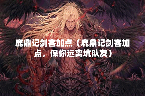 鹿鼎记剑客加点（鹿鼎记剑客加点，保你远离坑队友）