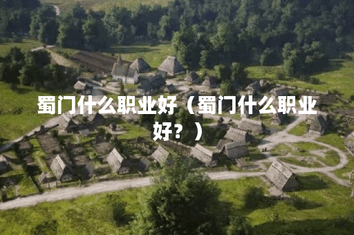 蜀门什么职业好（蜀门什么职业好？）