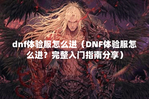 dnf体验服怎么进（DNF体验服怎么进？完整入门指南分享）