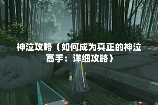 神泣攻略（如何成为真正的神泣高手：详细攻略）