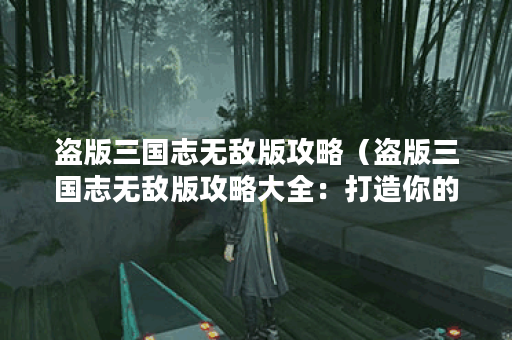盗版三国志无敌版攻略（盗版三国志无敌版攻略大全：打造你的无敌三