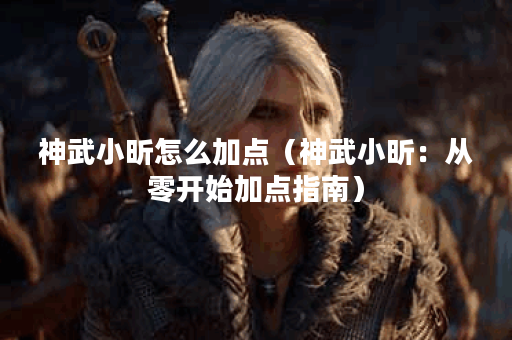 神武小昕怎么加点（神武小昕：从零开始加点指南）