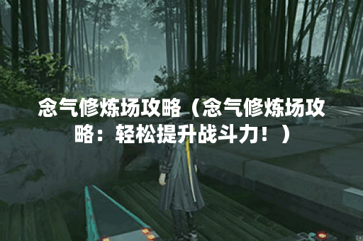 念气修炼场攻略（念气修炼场攻略：轻松提升战斗力！）