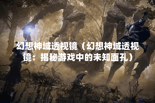 幻想神域透视镜（幻想神域透视镜：揭秘游戏中的未知面孔）