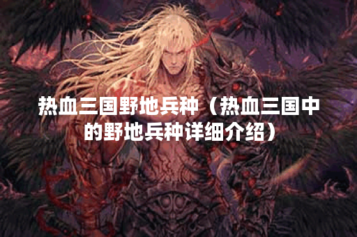 热血三国野地兵种（热血三国中的野地兵种详细介绍）