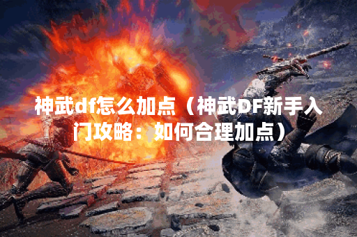 神武df怎么加点（神武DF新手入门攻略：如何合理加点）