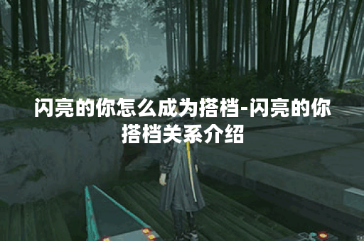 闪亮的你怎么成为搭档-闪亮的你搭档关系介绍