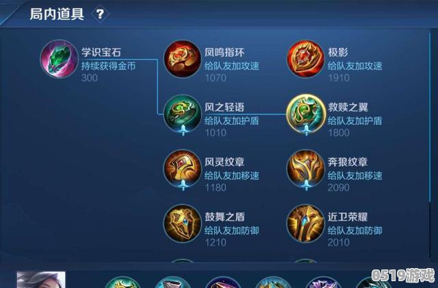 甄姬最强辅助出装有哪些？如何选择合适的装备？