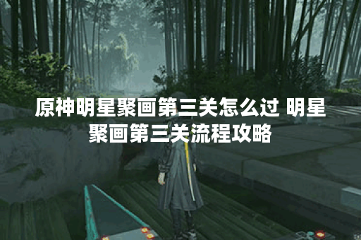 原神明星聚画第三关怎么过 明星聚画第三关流程攻略